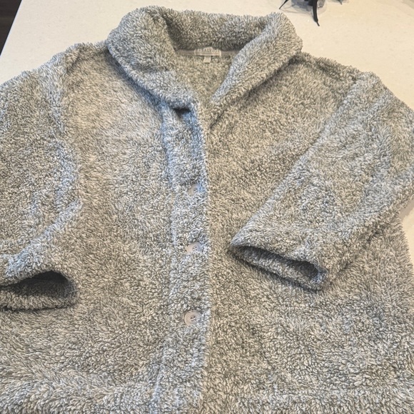 P.J. Salvage Gray Cozy Robe coat